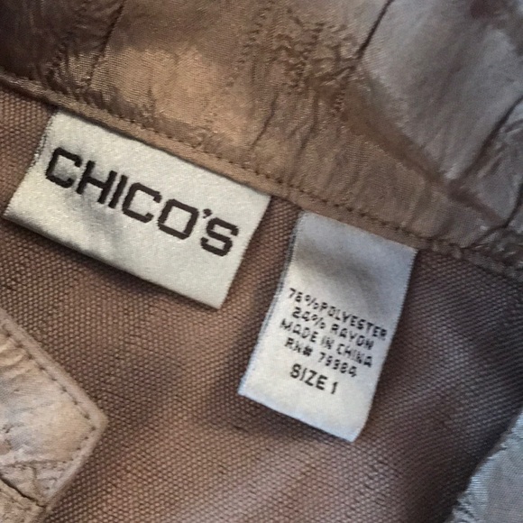 New Chico’s Crinkle Jacket Blazer - Picture 3 of 7